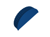 Заглушка малая торцевая 0,45 PE RAL 5005 сигнальный синий Центр Кровли