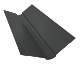 Планка ендовы верхней фигурной 150x150 0,5 Satin Matt TX RAL 7016 антрацитово-серый (2м) Центр Кровли