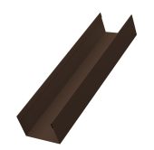 Стойка жалюзи Milan,Tokyo 0,45 PE-Double RAL 8017 шоколад (2,5м) Центр Кровли