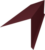 Планка конька односкатной кровли 180х160 Grand Line 0,7 ПЭ с пленкой RAL 3005 красное вино (3м) Центр Кровли