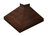 Угол отлива внешний 250 0,45 Print-Double Premium с пленкой Cherry Wood Dark F Центр Кровли