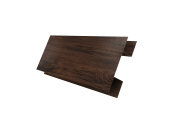 Планка H-образная Экобрус 0,45 Print Elite с пленкой Cherry Wood TwinColor (2м) Центр Кровли