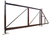 Ворота откатные Colority Zinc 2,03x4,0 RAL 8017 Центр Кровли