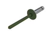 Заклёпка вытяжная Daxmer 3,2х10 (1000шт) сталь/сталь RAL 6020 Центр Кровли