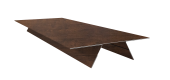 Планка стыковочная составная верхняя 0,45 Print-Double Premium Cherry Wood Dark F (2м) Центр Кровли