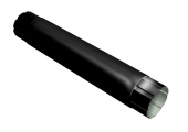 Труба круглая соединительная Optima 90мм 1м RAL 9005 черный Центр Кровли