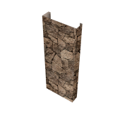 Полустолб для С8,С10 0,45 Print Elite с пленкой King Stone TwinColor (L2,5) Центр Кровли