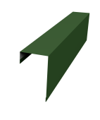 Планка торцевая фасадная фальц 65мм 0,45 PE с пленкой RAL 6002 лиственно-зеленый (2м) Центр Кровли