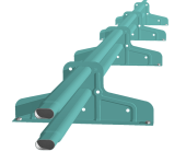 Снегозадержатель Стандарт Т4 d 40х20 RAL 6027 (3м) Центр Кровли