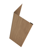 Нащельник (для калиток и ворот) 25х35 жалюзи Milan, Tokyo, Palermo 0,45 Print Elite Honey Wood TwinColor (L2,0) Центр Кровли