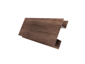 Планка H-образная Экобрус 0,45 Print Premium с пленкой Almond Wood Fresh (2м) Центр Кровли