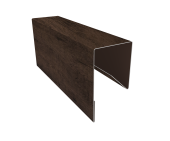 Планка П-образная заборная 17 0,4 Print Premium Antique Wood TwinColor (3м) Центр Кровли