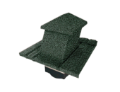 Вентилятор кровельный для композитной черепицы Metrotile HV15-15 MetroShake 2 темно-зеленый Центр Кровли