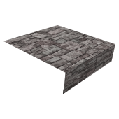 Планка околооконная простая 200х75 0,45 Print Elite Fine Stone TwinColor (3м) Центр Кровли
