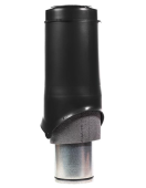 Выход вентиляции Krovent Pipe-VT 125 изолированный черный Центр Кровли