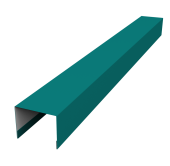 Крышка жалюзи Palermo 0,45 PE RAL 5021 водная синь (2м) Центр Кровли