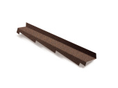 Планка примыкания левая для композитной черепицы Metrotile кофе (1,25м) Центр Кровли