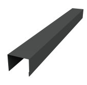 Крышка жалюзи Palermo 0,5 Velur X RAL 7016 антрацитово-серый (2,5м) Центр Кровли