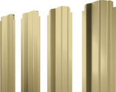 Штакетник П-образный B фигурный Grand Line 0,4 PE RAL 1014 слоновая кость Центр Кровли