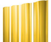 Штакетник Круглый с прямым резом 0,45 PE RAL 1018 цинково-желтый Центр Кровли