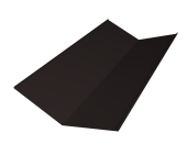 Планка ендовы нижней 300х300 Grand Line 0,5 Velur RAL 9005 черный (3м) Центр Кровли