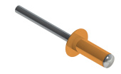 Заклёпка вытяжная Daxmer 4,0х12 RAL 1017 (500шт) сталь/сталь Центр Кровли