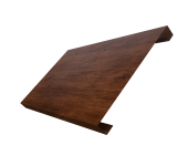 Ламель лицевая 200 забора жалюзи Texas 0,45 Print Elite с пленкой Cherry Wood TwinColor Центр Кровли