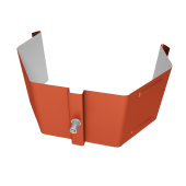 Крепление трубы для гофры на кирпич Vortex Lite Matt RAL 8004 терракота Центр Кровли