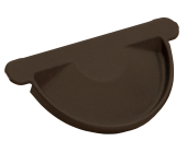 Заглушка торцевая универсальная 125 мм Matte PU RAL 8017 Центр Кровли