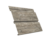 Софит металлический Квадро Брус с перфорацией 0,45 Print Elite с пленкой Nordic Wood TwinColor Центр Кровли