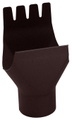 Воронка 125/90 мм Matte PU RAL 9005 Центр Кровли