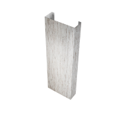 Полустолб для С20 0,45 Print Elite с пленкой Snow Wood TwinColor (L2,0) Центр Кровли