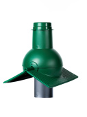 Выход канализации коньковый Krovent Pipe-cone зеленый Центр Кровли