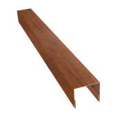 Планка П-образная заборная 24 0,4 Print Premium Golden Wood Fresh TwinColor (2,5м) Центр Кровли