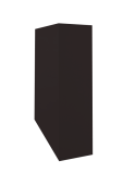 Кожух скатный д460/ш800/в1-1220/в2-950 0,45 Drap TX с пленкой RAL 9005 черный Центр Кровли