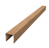 Планка вертикальная лицевая для забора жалюзи Palermo 0,45 Print Elite Honey Wood TwinColor (1,8м) Центр Кровли