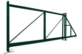 Ворота откатные Colority Zinc 2,03x4,5 RAL 6005 Центр Кровли