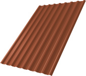 Профнастил С20R Grand Line 0,5 Сатин матовый RAL 8004 терракота Центр Кровли