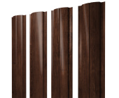 Штакетник Полукруглый Slim с прямым резом 0,45 Print Elite Cherry Wood TwinColor Центр Кровли