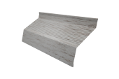 Ламель забора жалюзи Milan new gofr 0,45 Print Elite Snow Wood TwinColor Центр Кровли