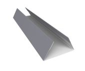 Планка стыковочная составная нижняя 0,5 Satin с пленкой RAL 7004 сигнальный серый (2м) Центр Кровли
