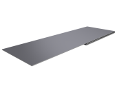 Планка финишная 48х25 0,45 PE с пленкой RAL 7004 сигнальный серый (3м) Центр Кровли