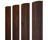 Штакетник Полукруглый Slim с прямым резом 0,45 Print Premium Cherry Wood Fresh TwinColor Центр Кровли