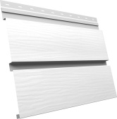 Квадро Брус 3D в02 Grand Line 0,45 ПЭ с пленкой RAL 9003 сигнальный белый Центр Кровли