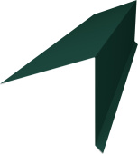 Планка конька односкатной кровли 180х160 Grand Line 0,7 ПЭ с пленкой RAL 6005 зеленый мох (3м) Центр Кровли