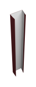 Крепежная планка верхняя Texas 0,5 PE lite RAL 3005 красное вино (3м) Центр Кровли
