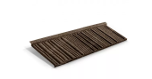 Лист композитной черепицы Metrotile WoodShake айрон-барк Центр Кровли