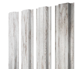 Штакетник Прямоугольный с прямым резом 0,45 Print Elite Snow Wood TwinColor Центр Кровли
