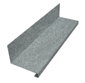 Планка примыкание нижнее к трубе фальц Grand Line 0,5 0,5 Zn (2м) Центр Кровли