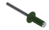 Заклёпка вытяжная Daxmer 3,2х8 RAL 6002 (20х1000шт) ал/ст Центр Кровли